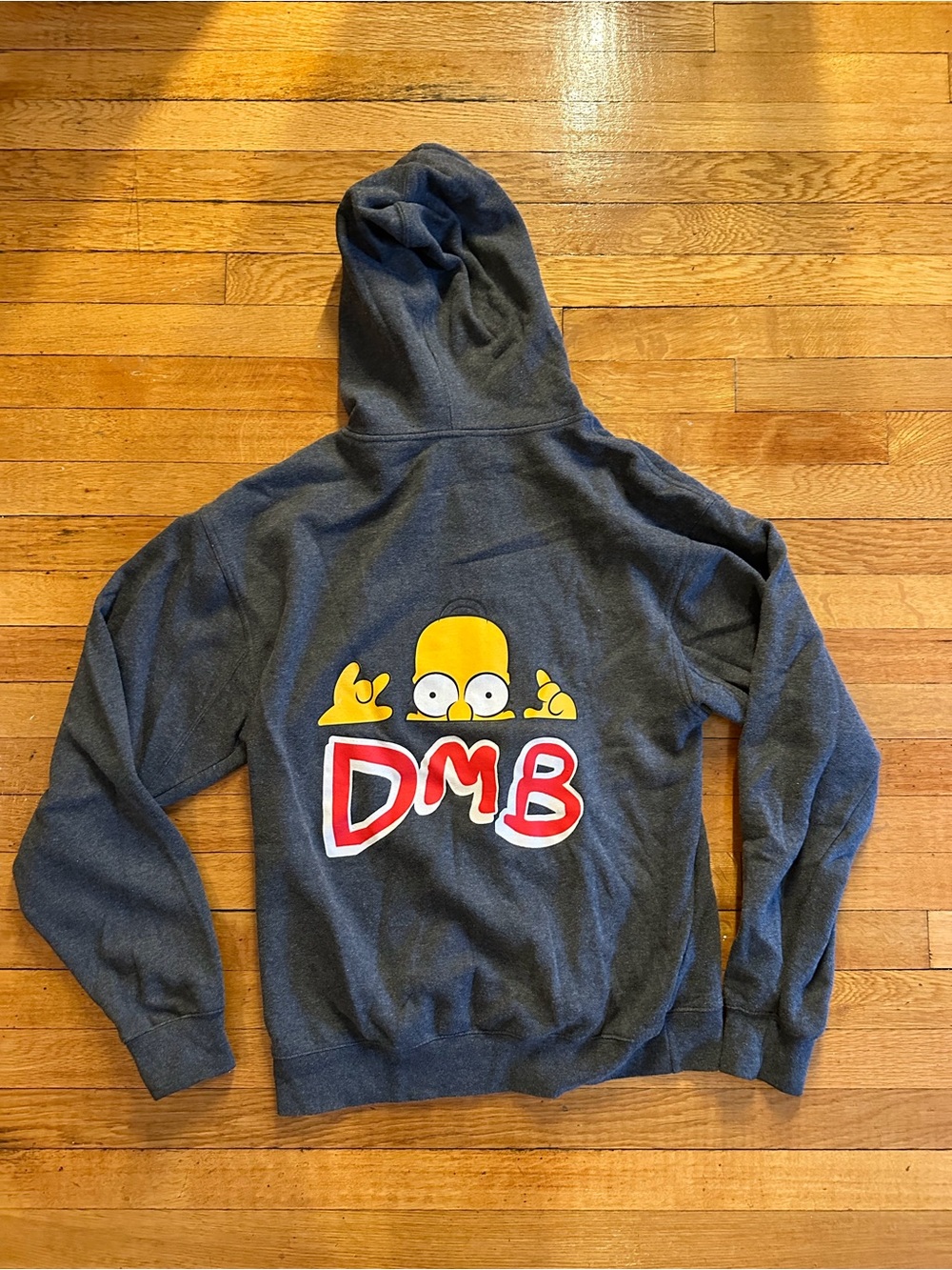 DMB x The Simpsons Hoodie Dave Matthew’s Band 11.9.14 Men's Medium Bart Homer